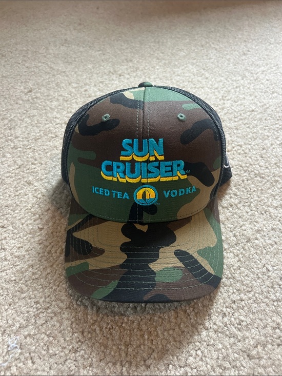 Other - Sun Cruiser Camo Trucker Hat - Green/Brown